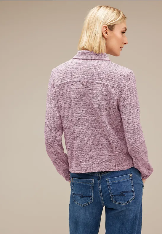 Strukturierte Jacke bright rose