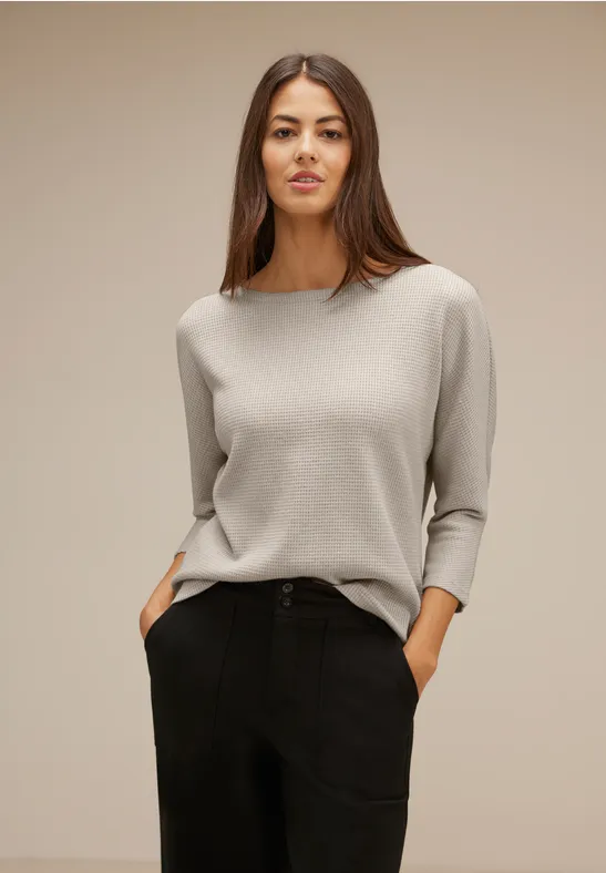 Cosy Struktur Shirt spring sand melange