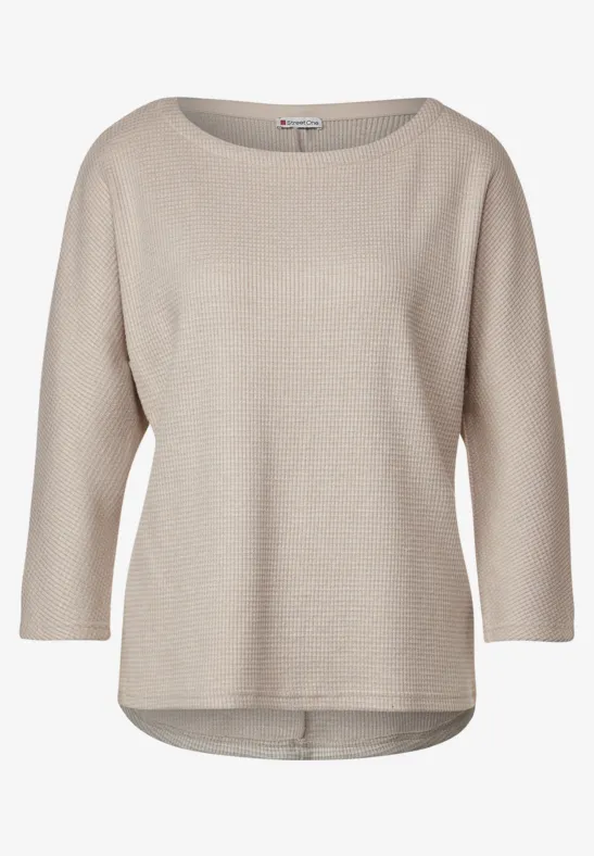 Cosy Struktur Shirt spring sand melange
