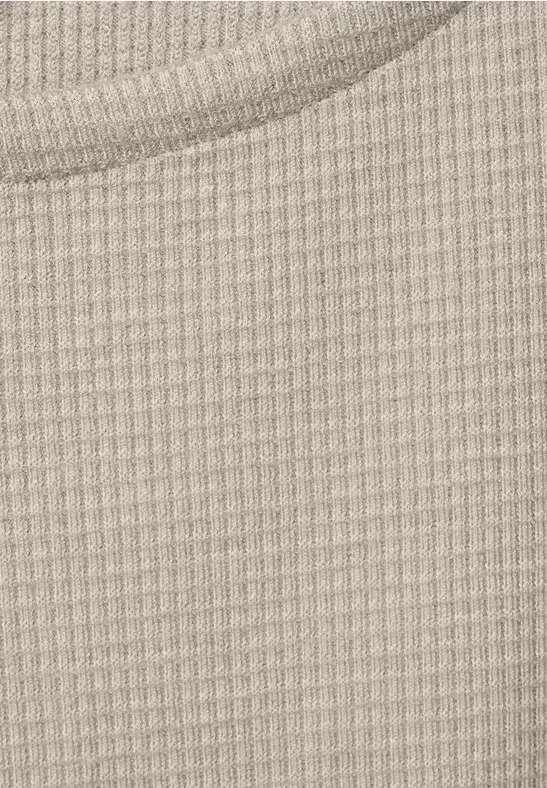 Cosy Struktur Shirt spring sand melange