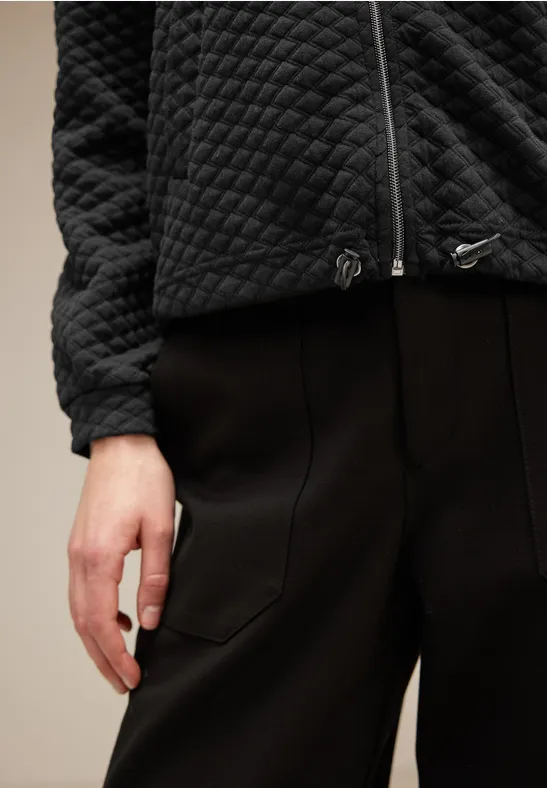 Shirtjacke mit Struktur Black