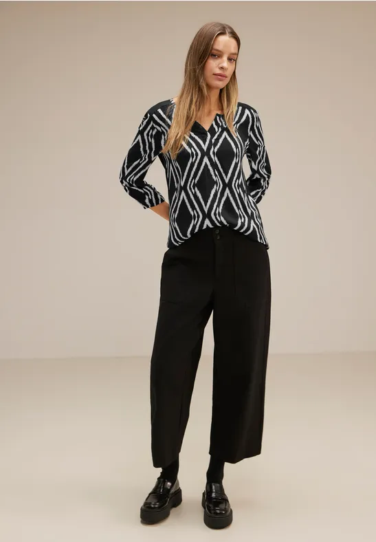 Ikat Printshirt Black