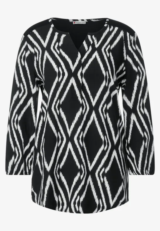 Ikat Printshirt Black