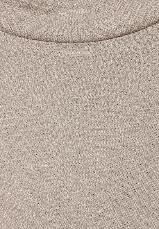 Shirt im Schimmerlook spring sand melange