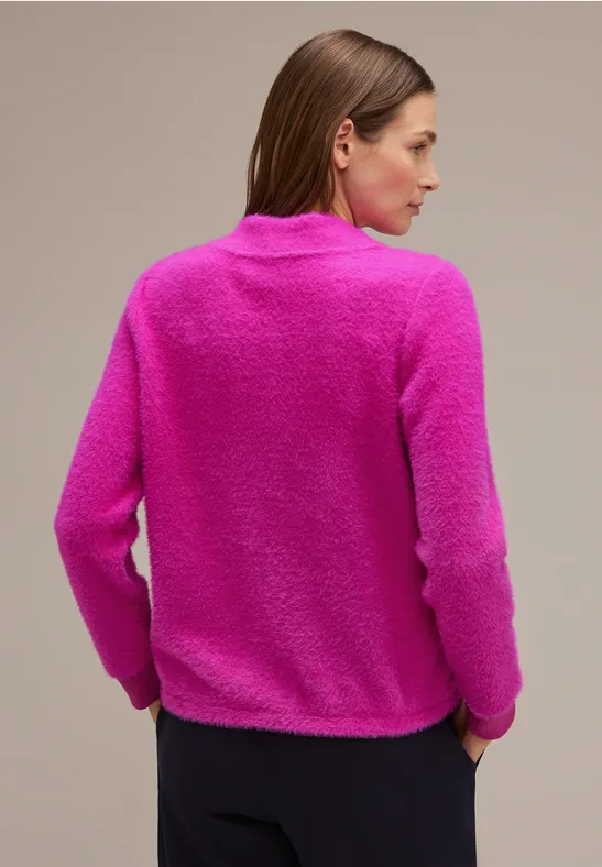 Flauschiges Shirt bright cozy pink