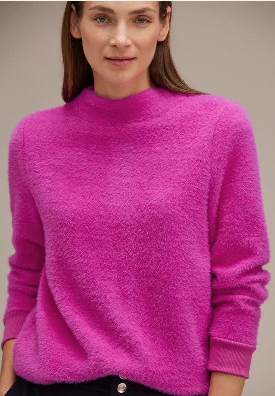 Flauschiges Shirt bright cozy pink