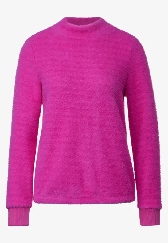 Flauschiges Shirt bright cozy pink