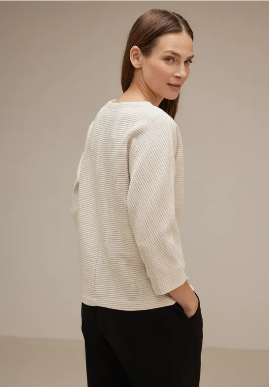 Struktur Shirt whisper cream melange