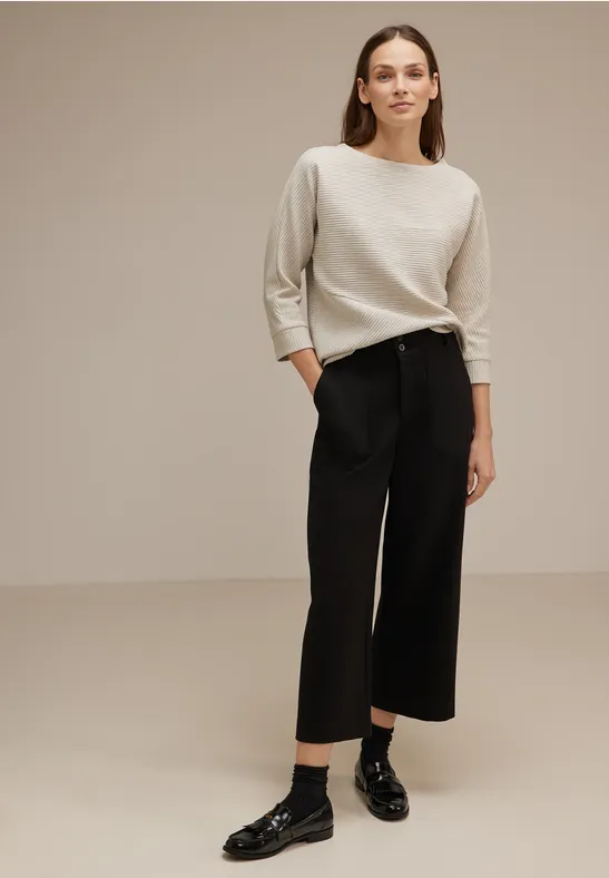 Struktur Shirt whisper cream melange