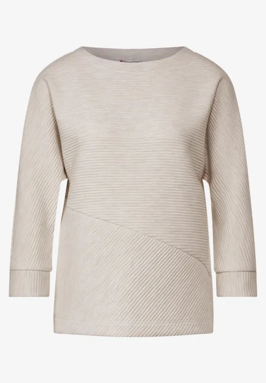 Struktur Shirt whisper cream melange