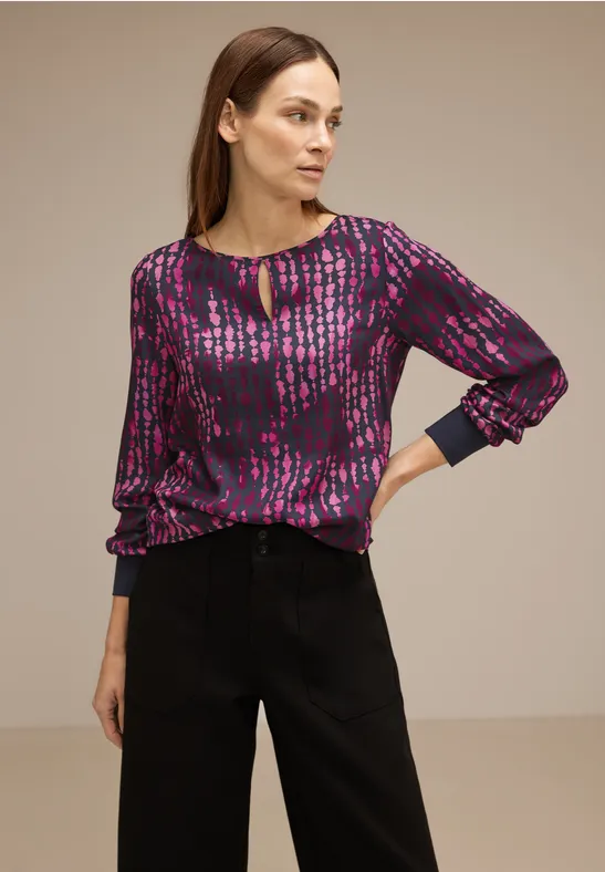 Materialmix Shirt bright cozy pink