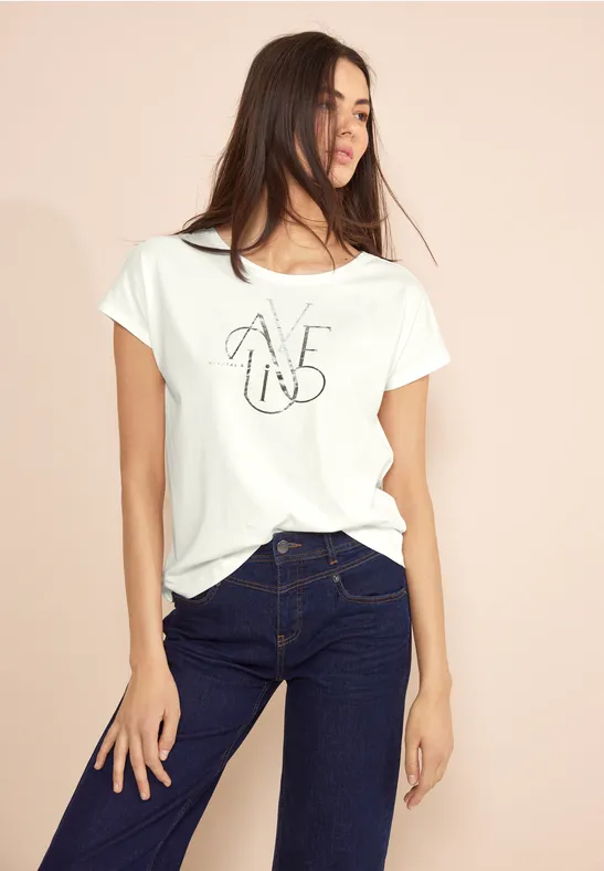 T-Shirt mit Wording off white