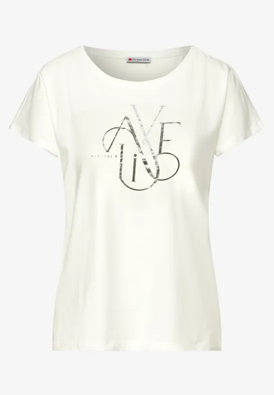 T-Shirt mit Wording off white