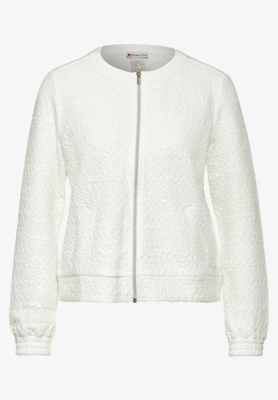 Sommer Jacke mit Struktur off white