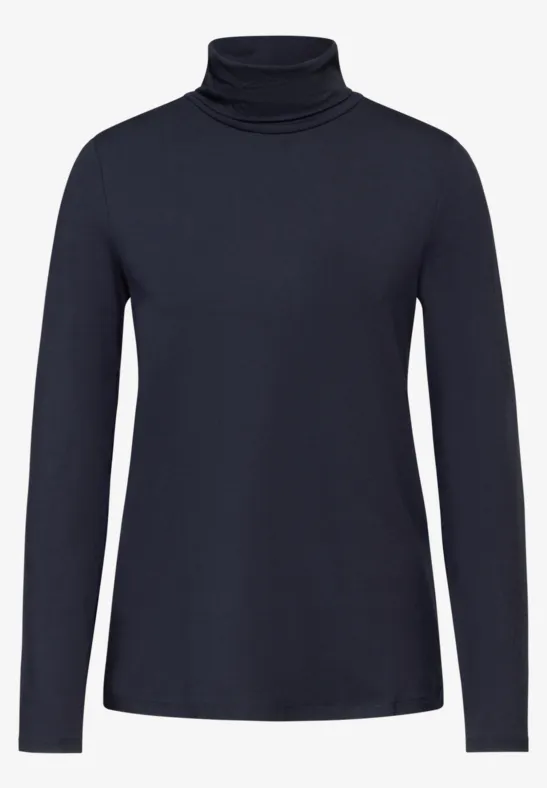 Rollkragen-Shirt night sky blue