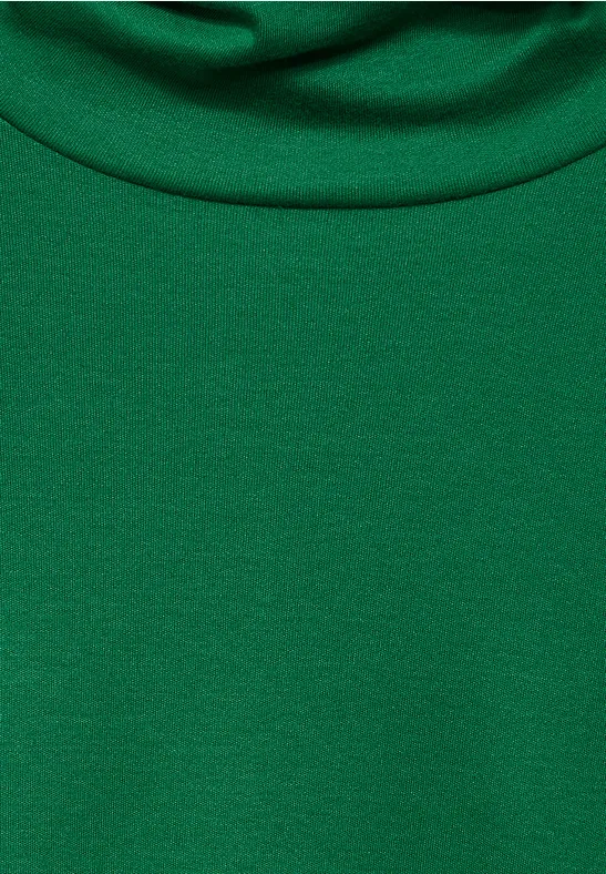 Shirt mit Rollkragen clover green