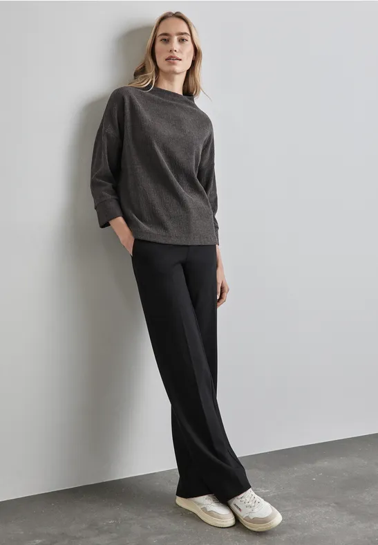 T-shirt à motifs structurés gravel grey mel.