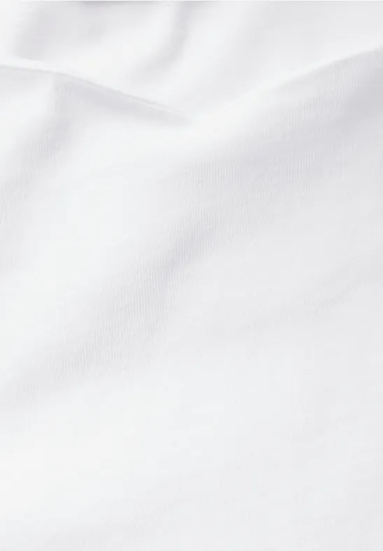 T-shirt à manches longues doux White