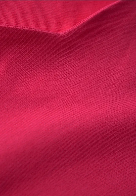 Zacht shirt met lange mouwen power berry