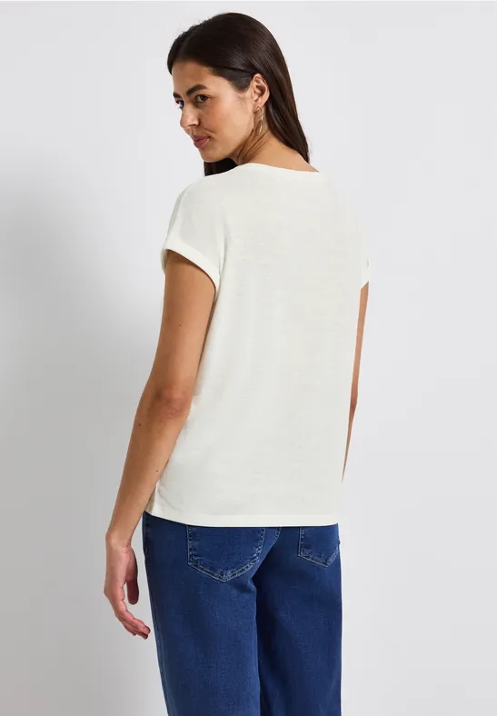 Shirt met folietekst off white
