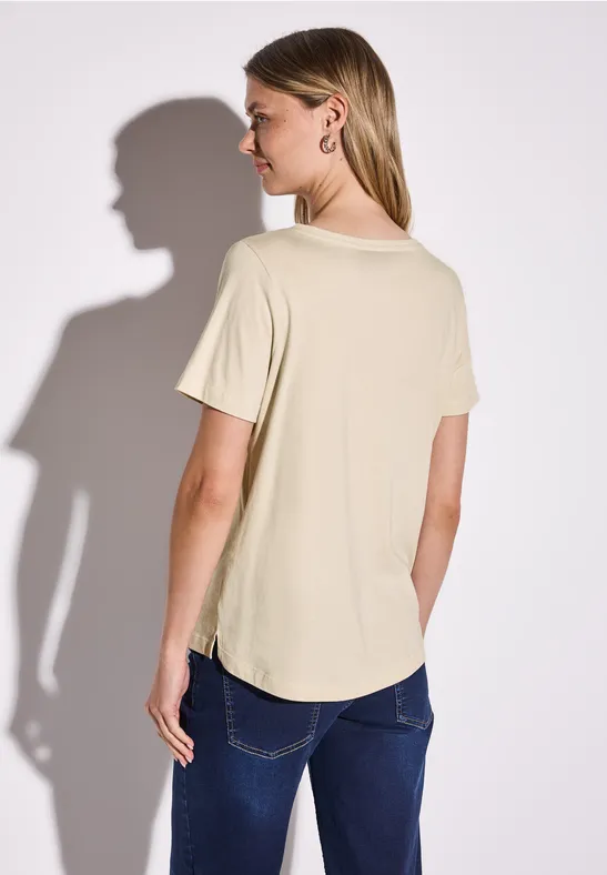 Shirt met tekst moonstone sand