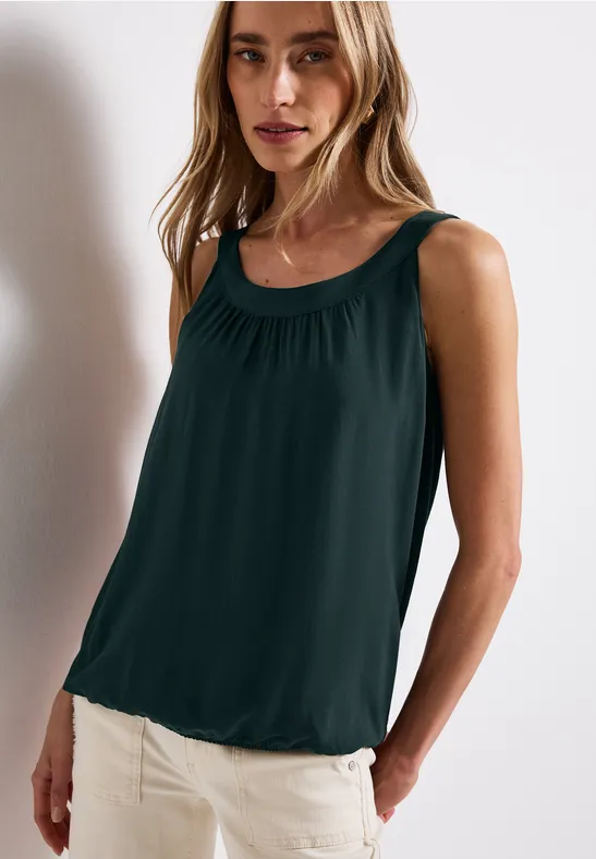 Top in structuurmix hunter green