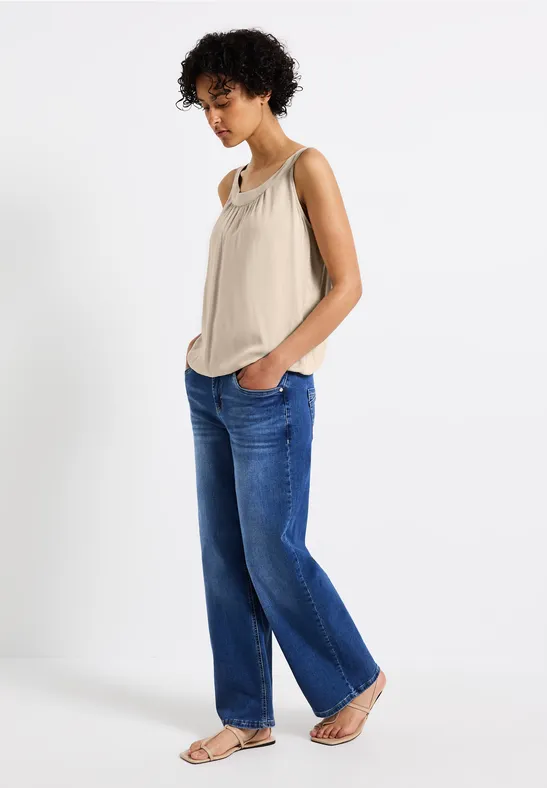 Top à structure mixte moonstone sand