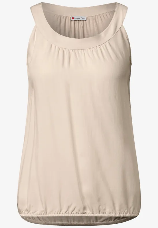 Top à structure mixte moonstone sand