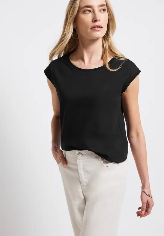 Ärmelloses Shirt Black