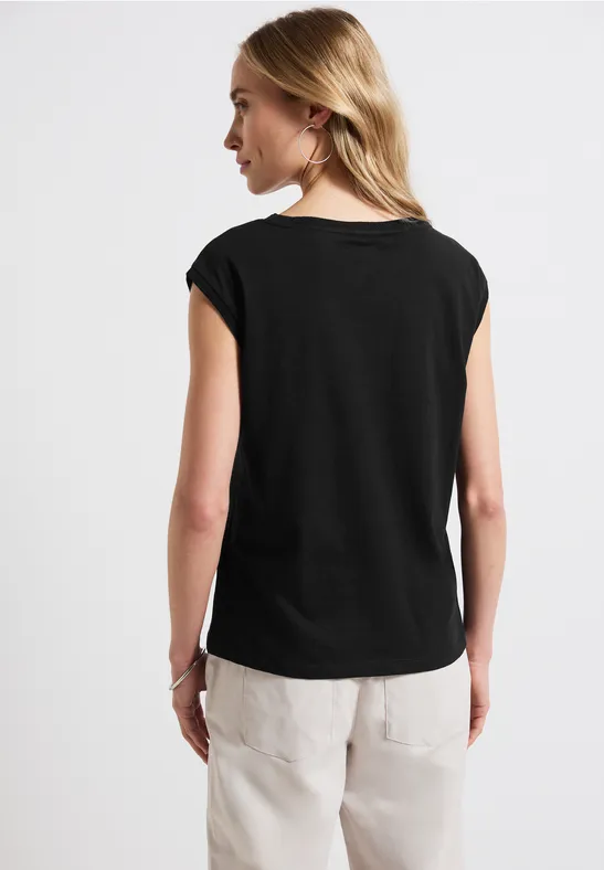 Ärmelloses Shirt Black