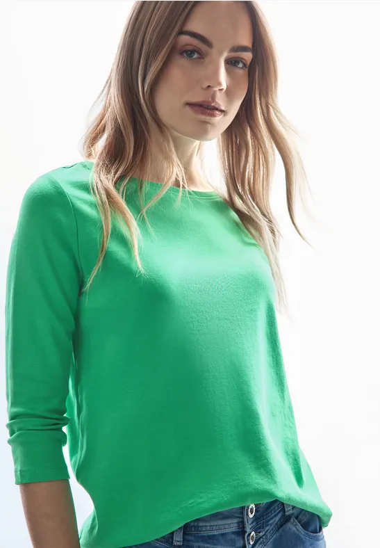 Basic Shirt tendril green