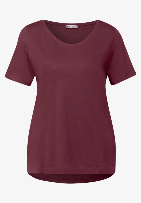 2-pack V-hals Shirt deep blue/dark cherry red