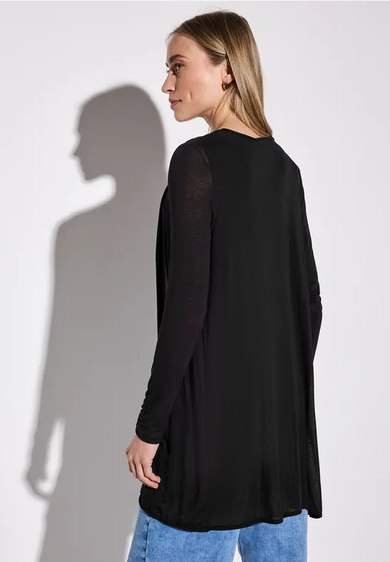 Offene Jacke Black