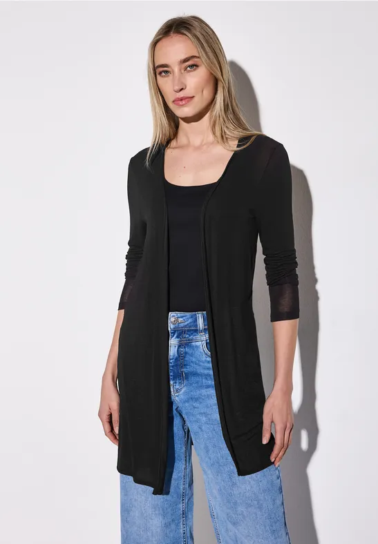 Offene Jacke Black