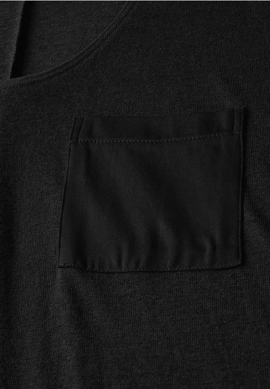 T-shirt en lin Black