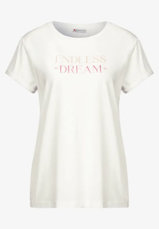 T-Shirt mit Wording off white