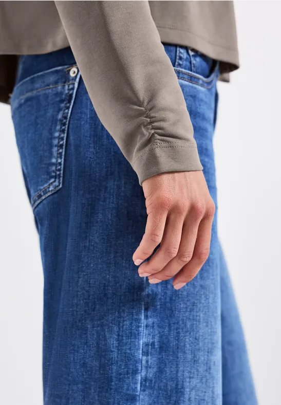 Veste look soie dark tumbled beige