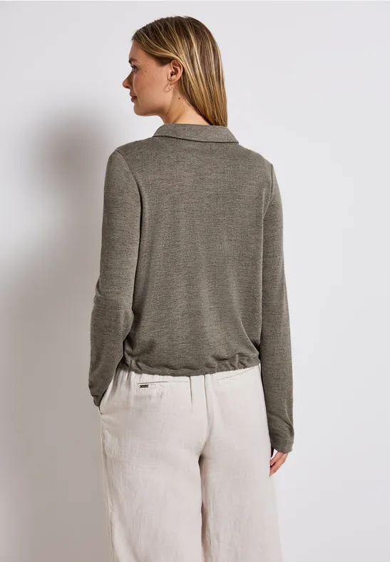 Linnen jasje dark tumbled beige