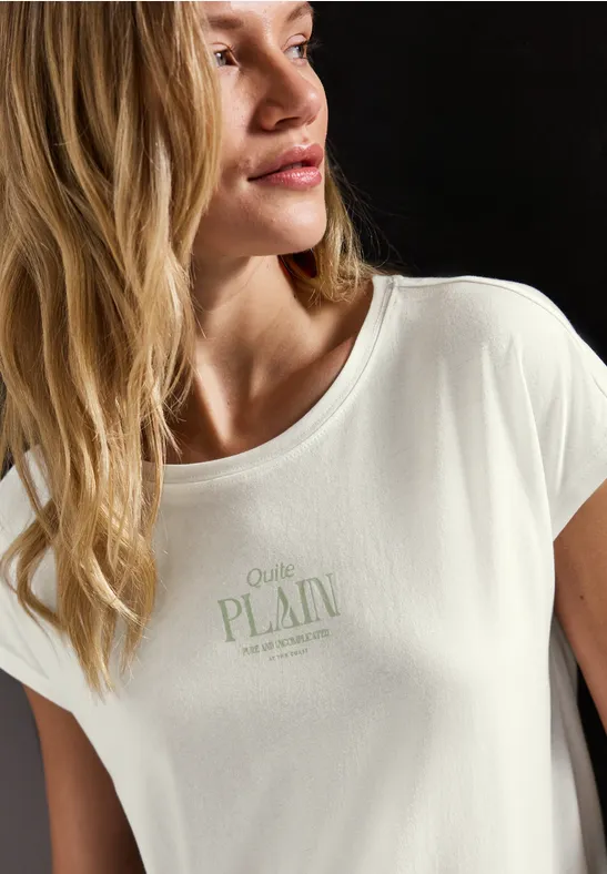 T-shirt basique avec wording off white