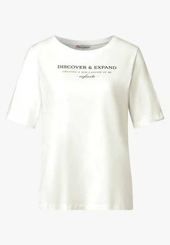 T-Shirt mit Wording off white