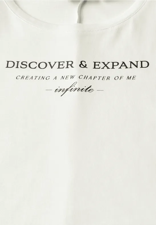 T-Shirt mit Wording off white