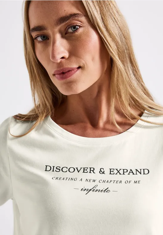 T-Shirt mit Wording off white