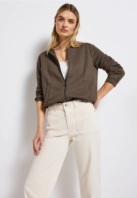 Lichtgewicht gestructureerd jack silk brown