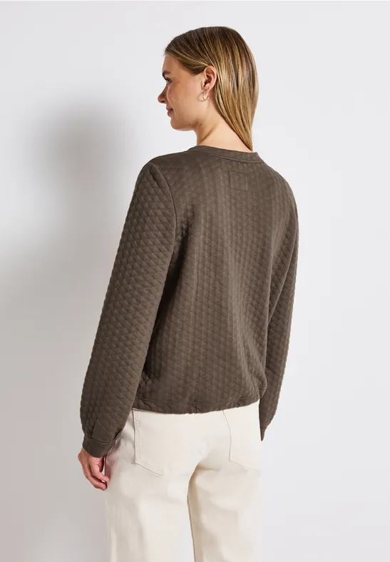 Lichtgewicht gestructureerd jack silk brown
