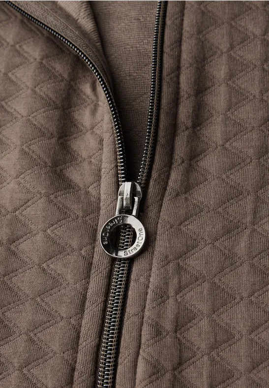 Lichtgewicht gestructureerd jack silk brown