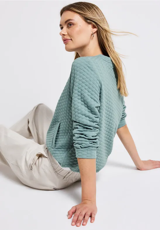 Leichte Strukturjacke arona blue