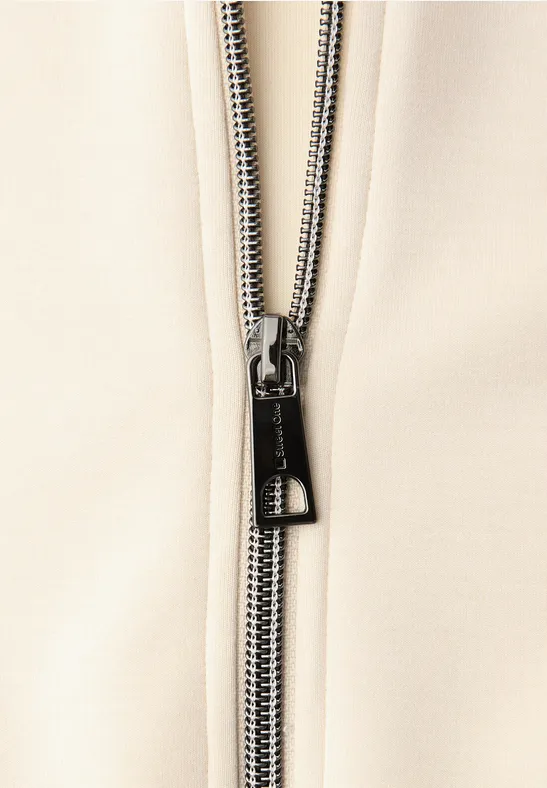 Silk-Look jasje soft beige