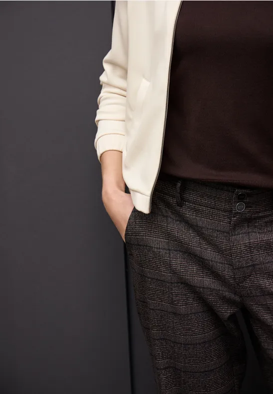 Silk-Look jasje soft beige