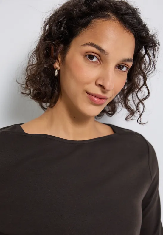 Basic U-Boot Shirt deep roast brown
