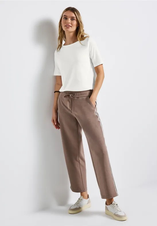 Shirt met boothals off white